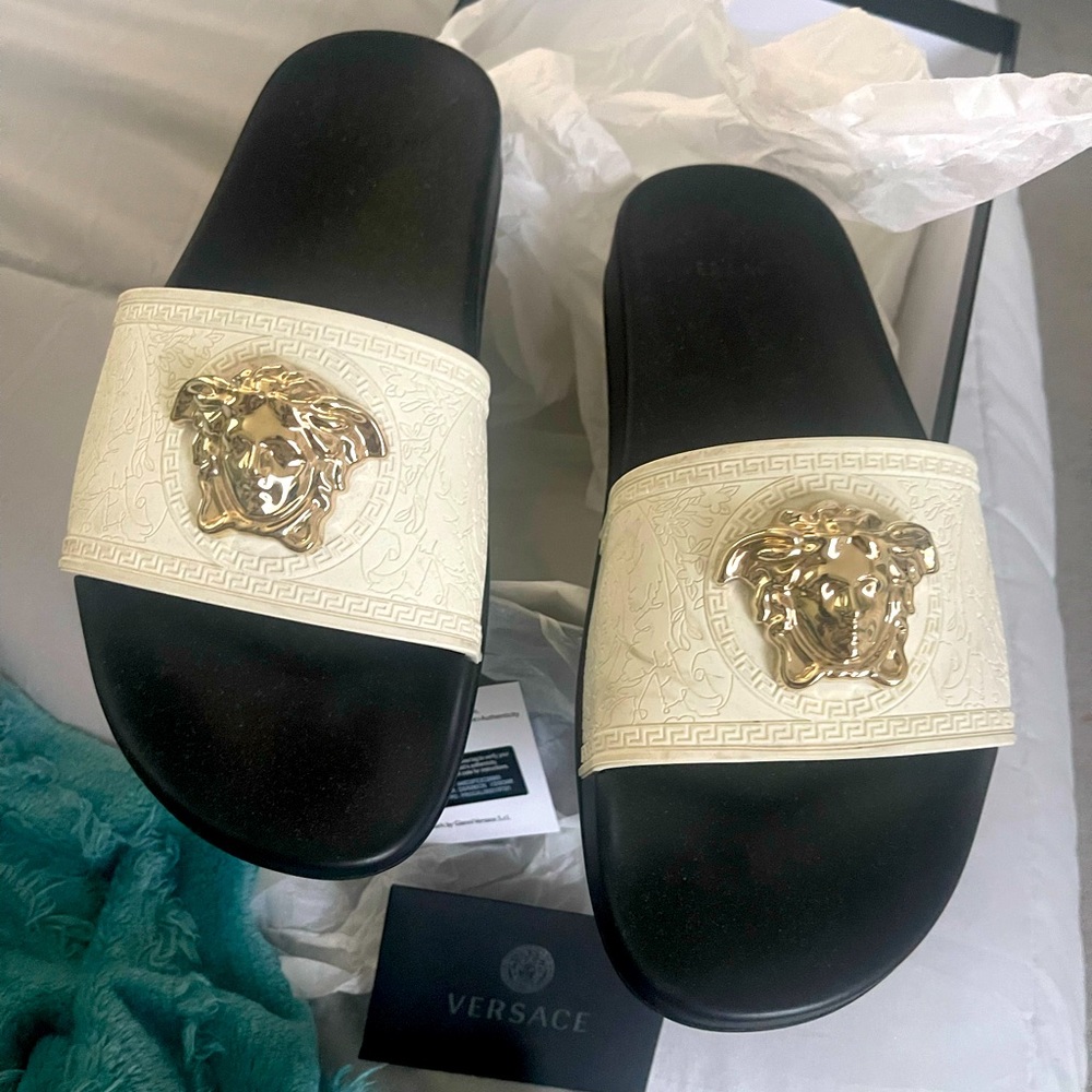 Womens Versace thing sandals